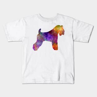 kerry Blue Terrier  in watercolor Kids T-Shirt